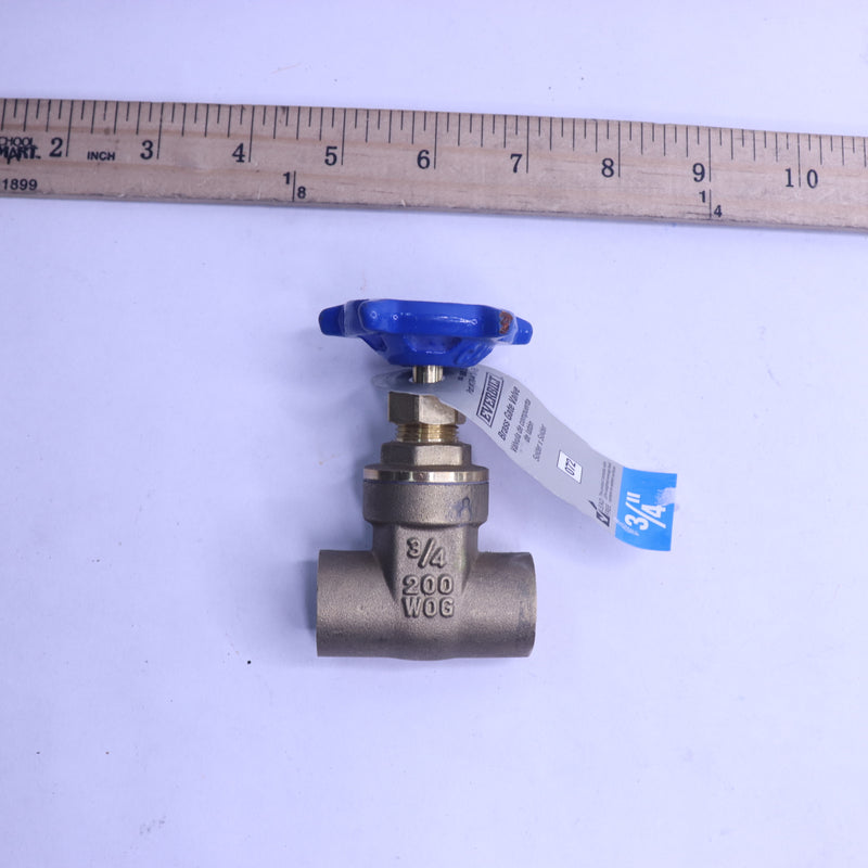 Everbilt Gate Valve Brass 3/4" Sweat x Sweat 170-4-34-EB