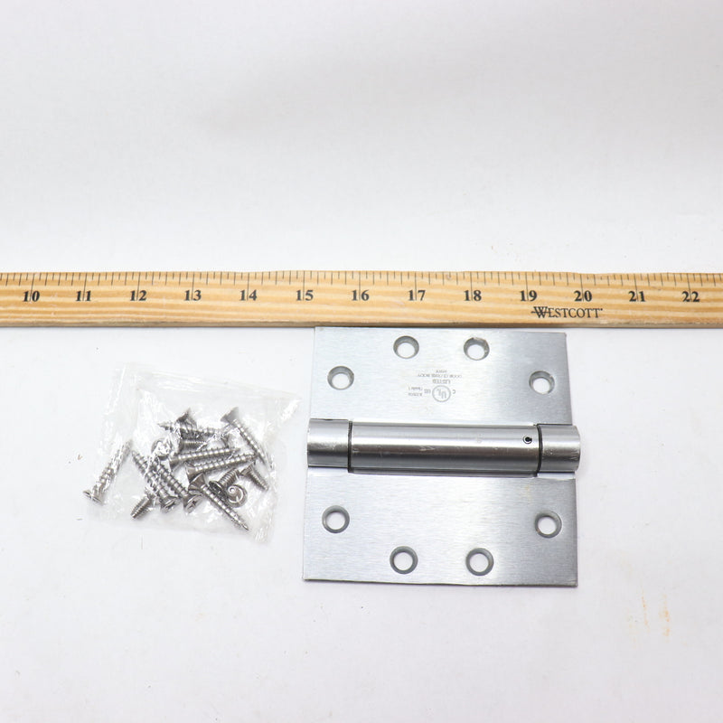 Everbilt Adjustable Spring Door Hinge Satin Chrome 4-1/2" 1005 694 619