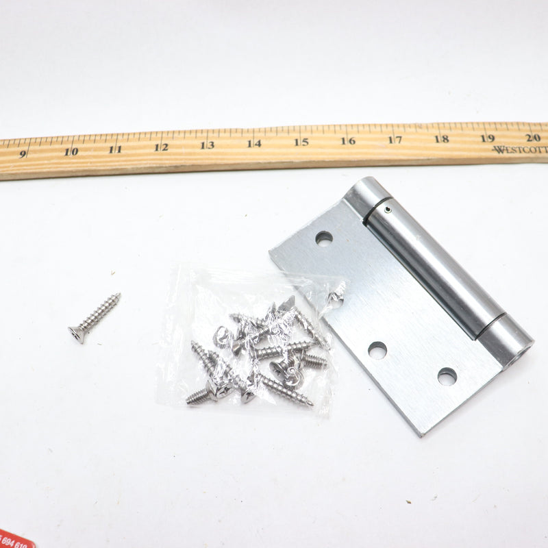 Everbilt Adjustable Spring Door Hinge Satin Chrome 4-1/2" 1005 694 619