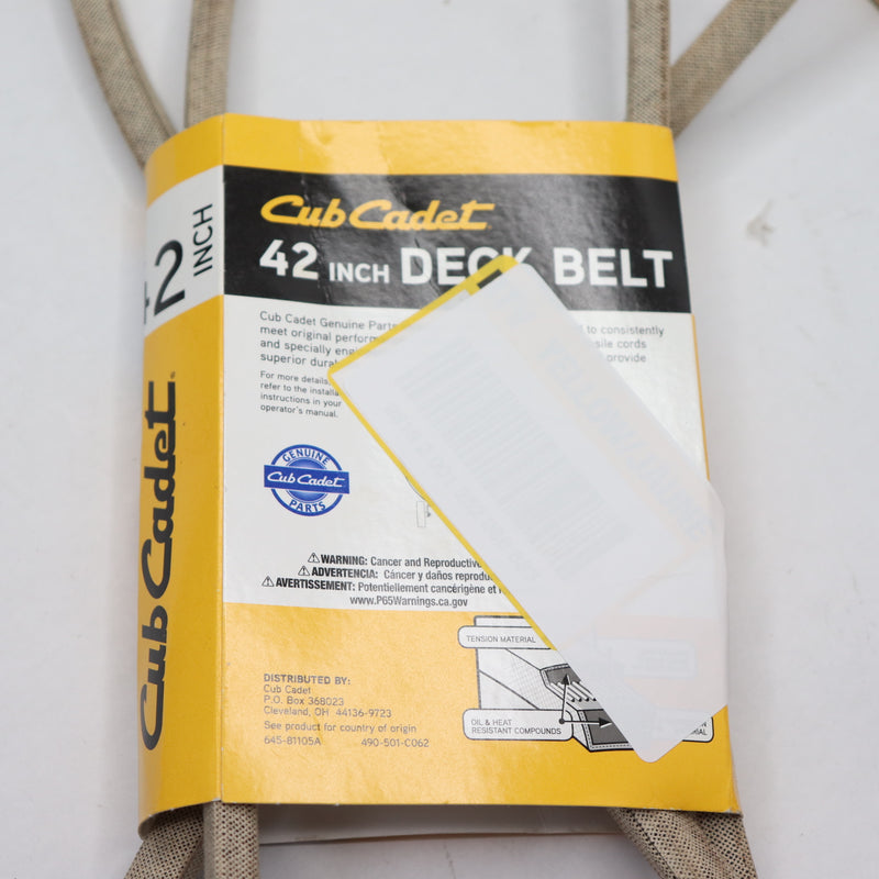 Cub Cadet Deck Drive Belt 42" 490-501-C062