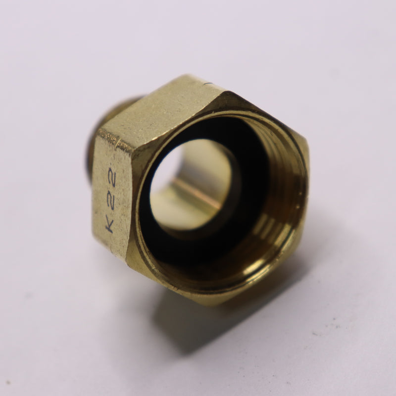 Everbilt Adapter Fitting Brass 3/4" FHT x 1/2" MIP LFA-677