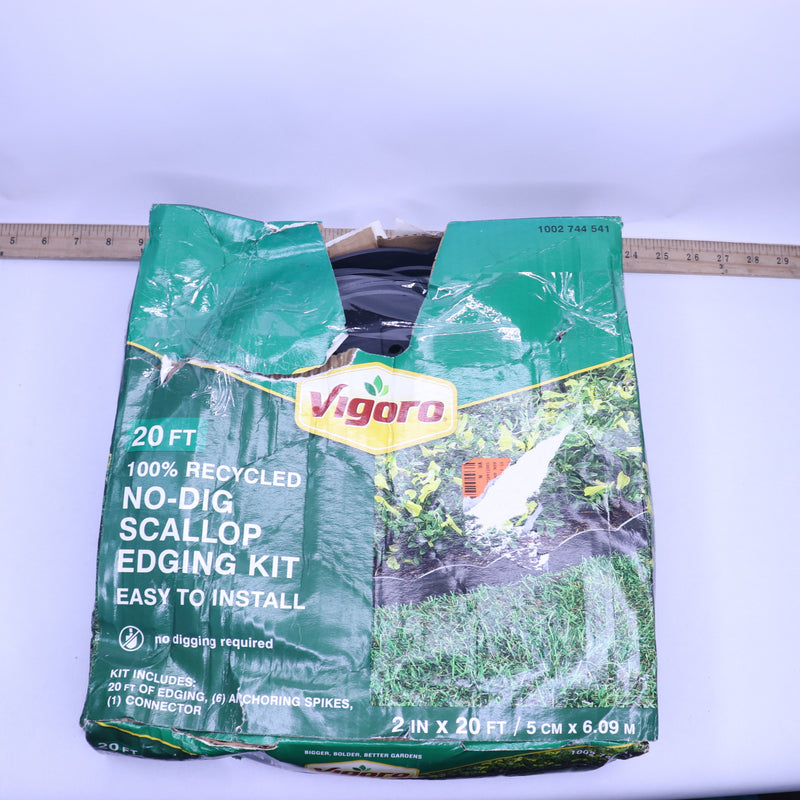 Vigoro No-Dig Edging Polyethylene Black 2.25" x 20ft 1002 744 541