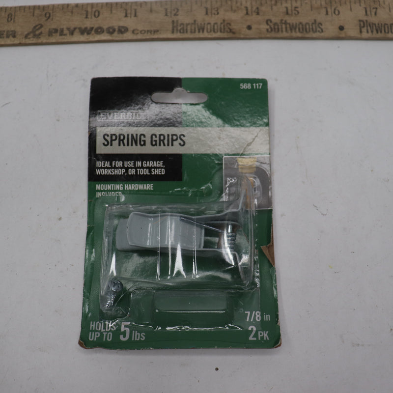 Everbilt Spring Grip Clip Storage Hook Steel White 7/8" 568117