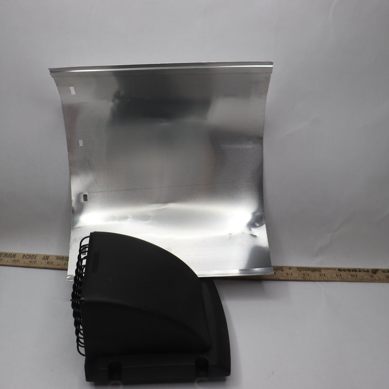 Everbilt Wide Mouth Dryer Vent Hood Black 4" BPMH4BLKHD6