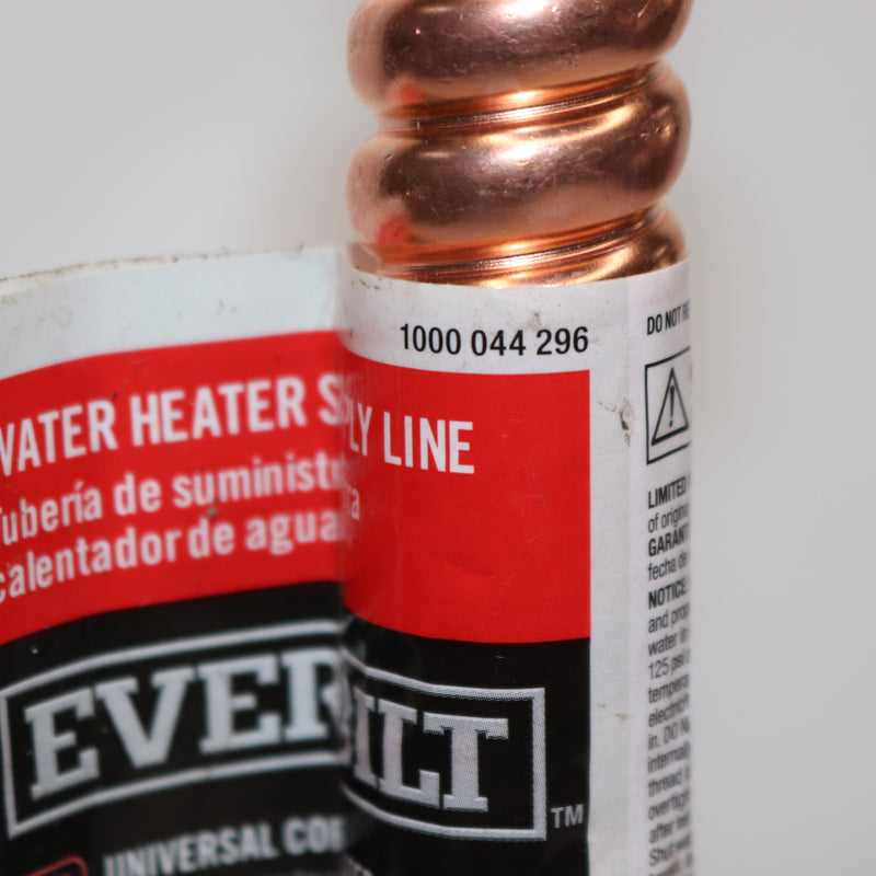 Everbilt Water Heater Supply Line Copper 3/4" FIP x 3/4" FIP x 12"