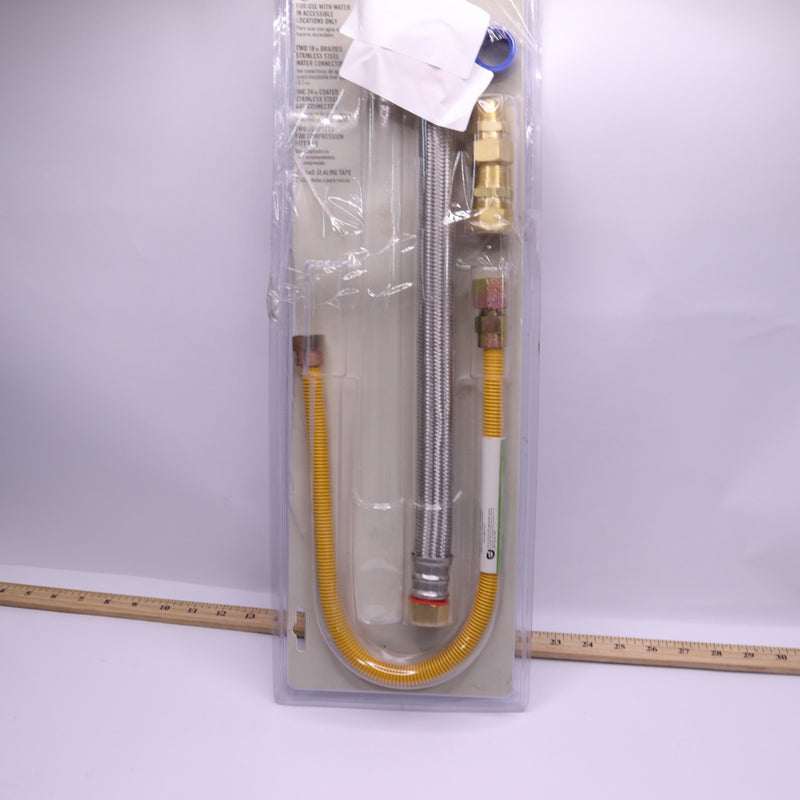 Everbilt Gas Water Heater Installation Kit - Missing 1 Hose