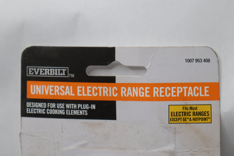 Everbilt Electric Range Receptacle Non-GE EB17X104-Missing Cover