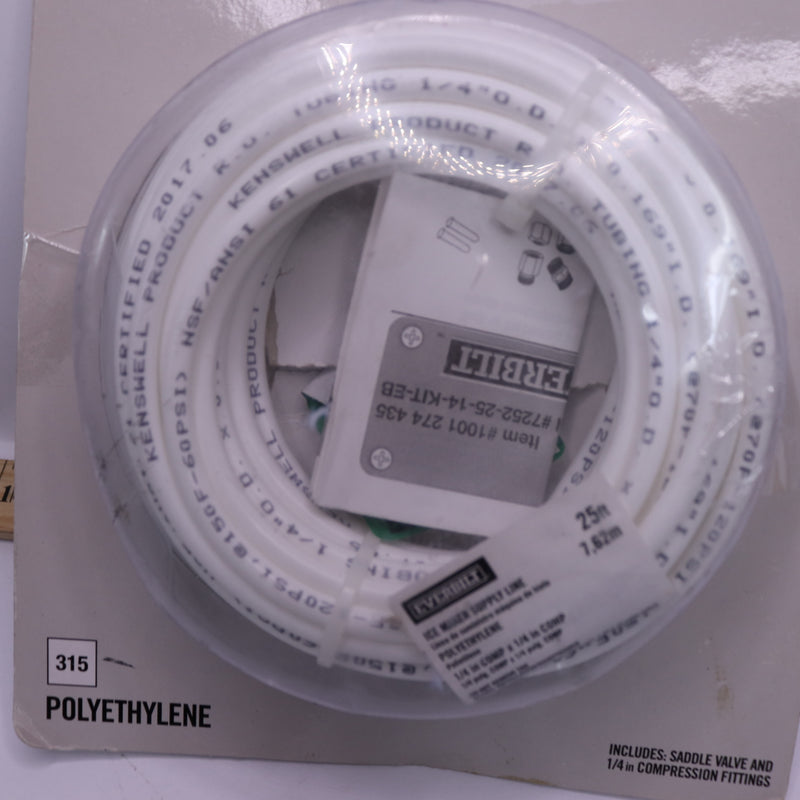 Everbilt Ice Maker Kit Polyethylene 1/4" x 25 Feet-Missing Fittings