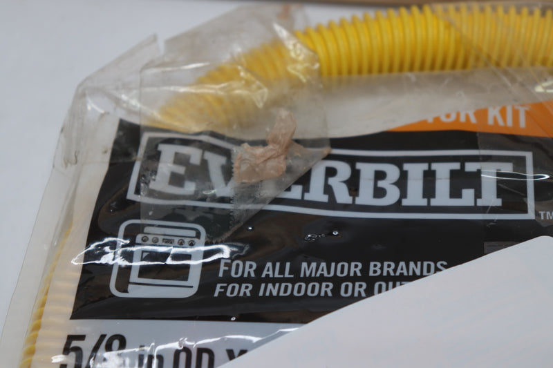 Everbilt Gas Range Connector Kit Yellow 5/8"OD x 4 Feet-Incomplete