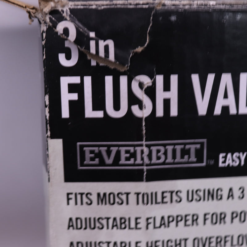 Universal Toilet Adjustable Flush Valve with Flapper 3" - Missing Black Gasket