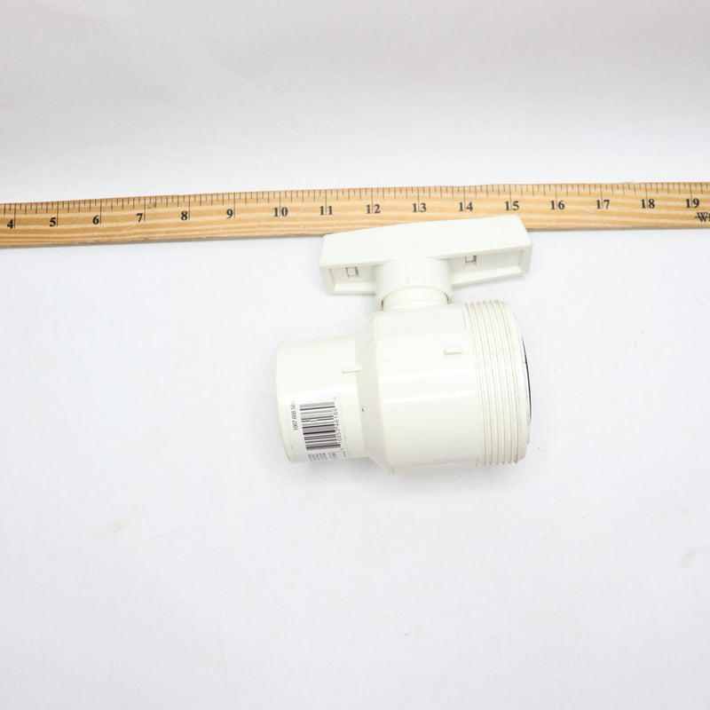 Everbilt Single Union Ball Valve PVC Sch 40 1-1/2" Slip x Slip 1007 608 589