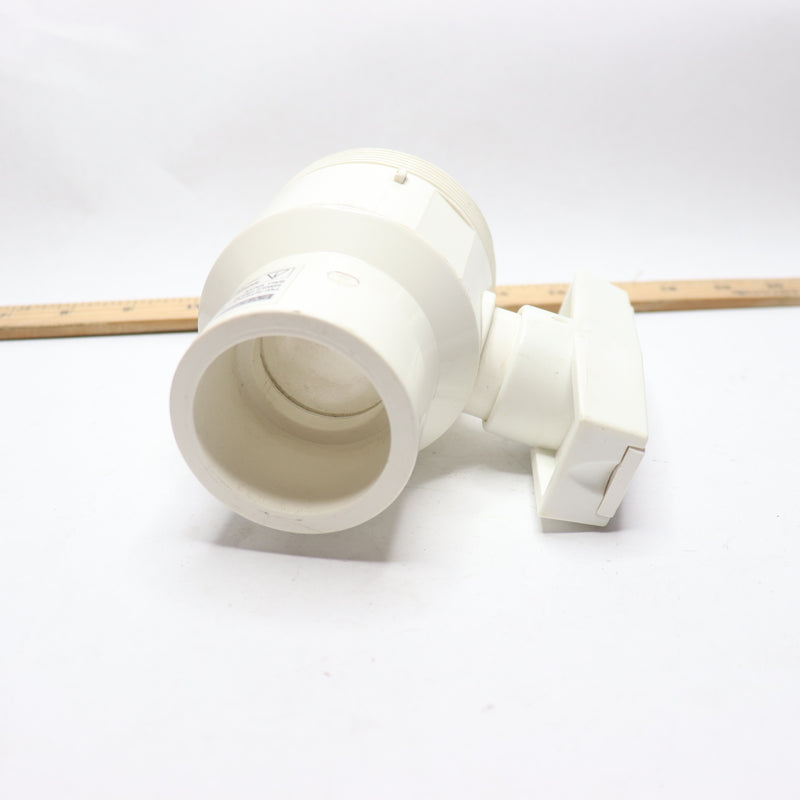 Everbilt Single Union Ball Valve PVC Sch 40 1-1/2" Slip x Slip 1007 608 589