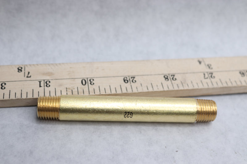 Everbilt Nipple Fitting Brass 1/4" x 4" MIP LFA-746