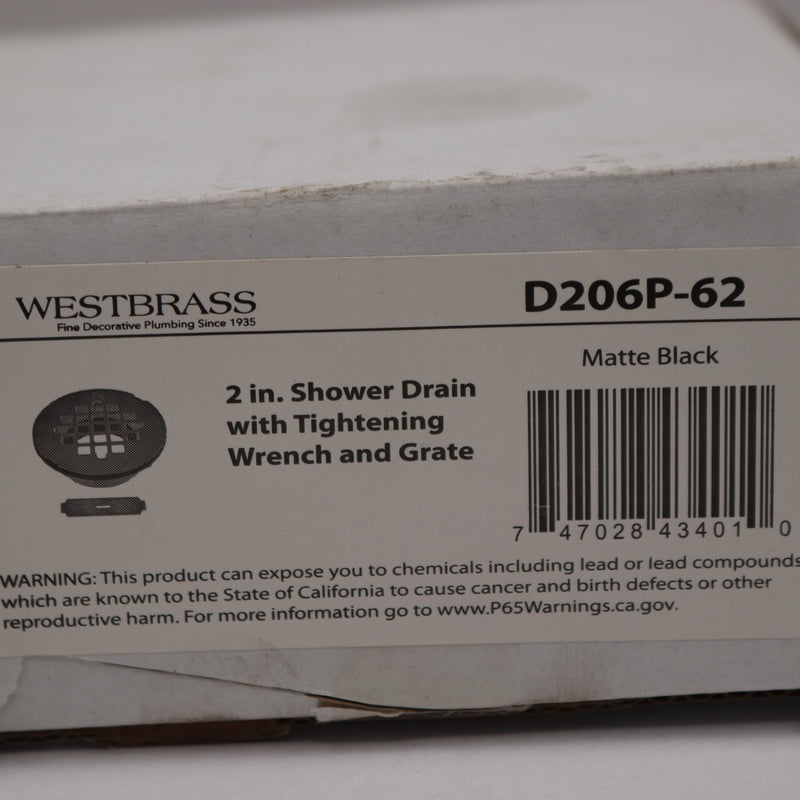 Westbrass Shower Drain Assembly & Grid Strainer Cover Sch40 4-1/2"-Complete