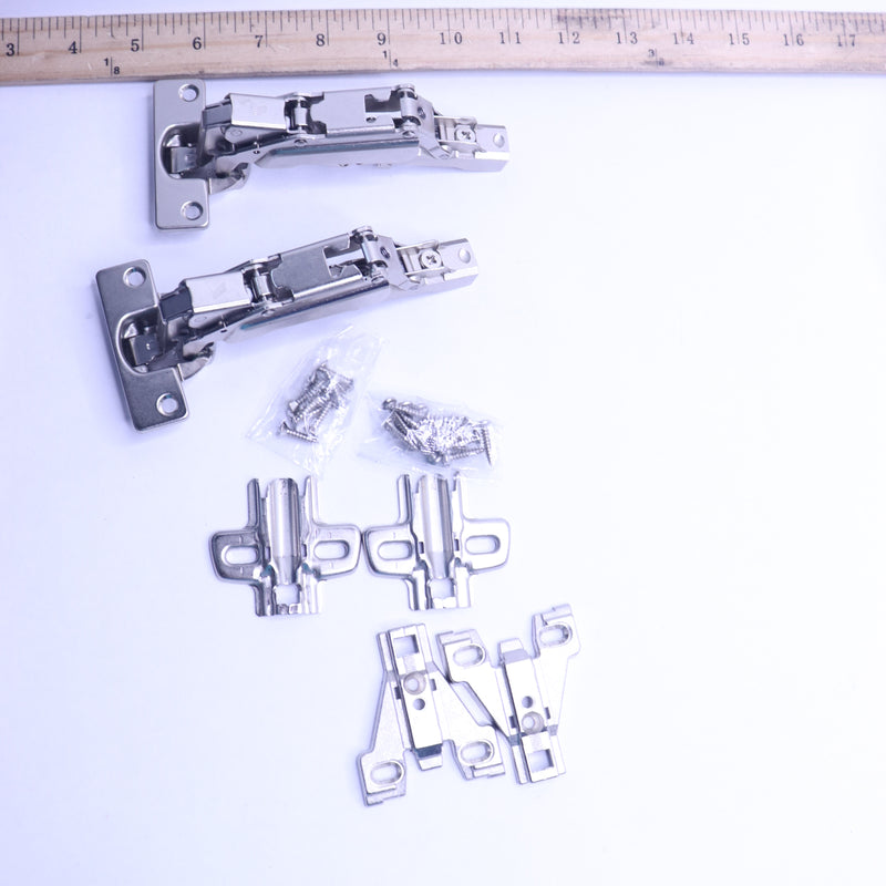 (2-Pk) Everbilt Wide Angle Full Overlay Hinge Set 165° 1002 782 607-Complete