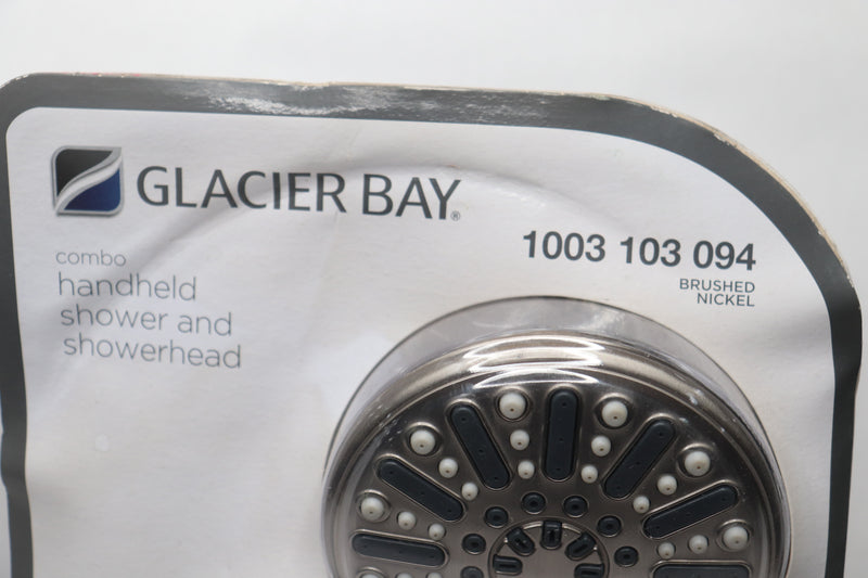 Glacier Bay 6-Spray Hand Shower and Showerhead Combo Kit in Brushed Nickel