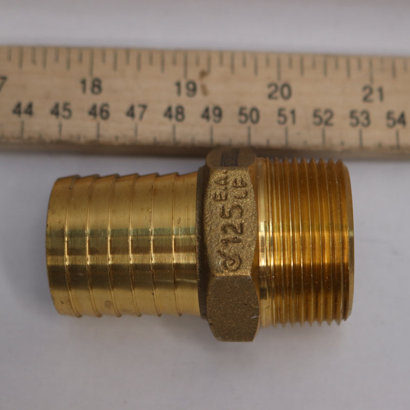 Everbilt Male Adapter Brass 1-1/4" MPT x 1-1/4" Insert 1001 480 245