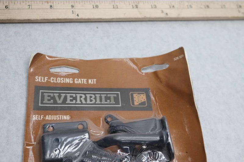 Everbilt Self-Closing Screw-In Gate Kit Black 526 504