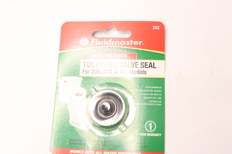 Fluidmaster Toilet Fill Valve Seal Replacement Part Black 242