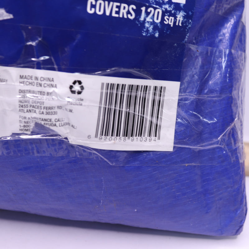 Everbilt Medium Duty Tarp Blue 12ft x 10ft 1001 463 754