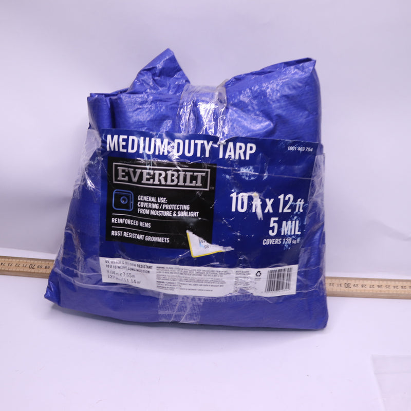 Everbilt Medium Duty Tarp Blue 12ft x 10ft 1001 463 754