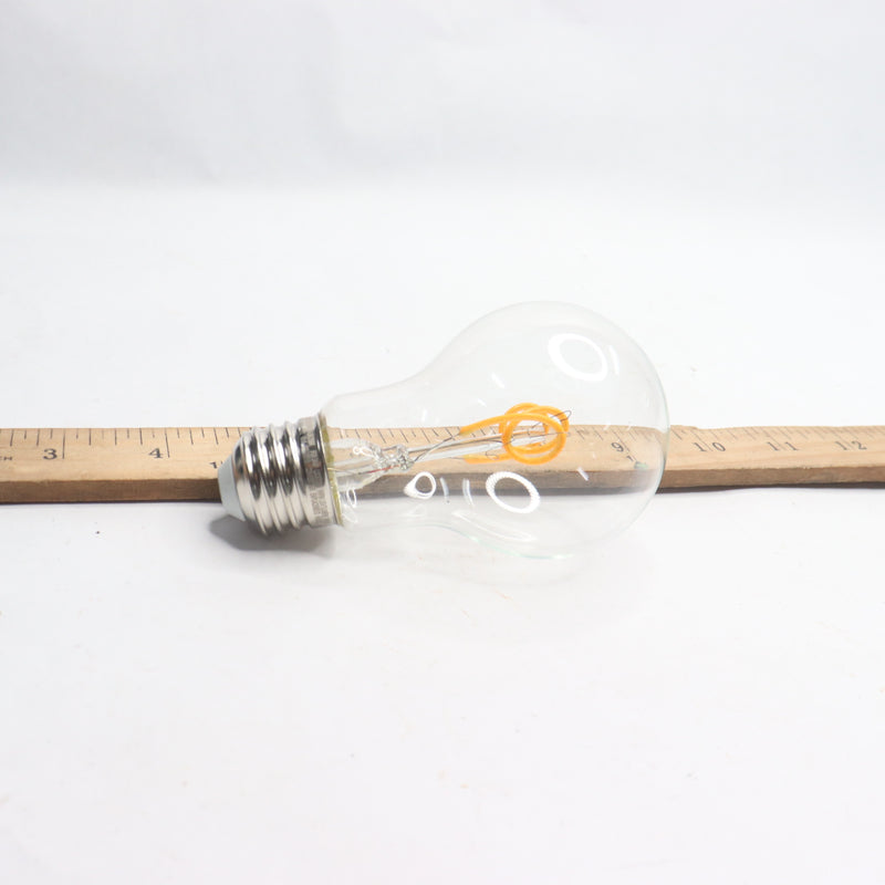 Feit A19 LED with Standard Medium Base Clear Glass 40-Watt AT19