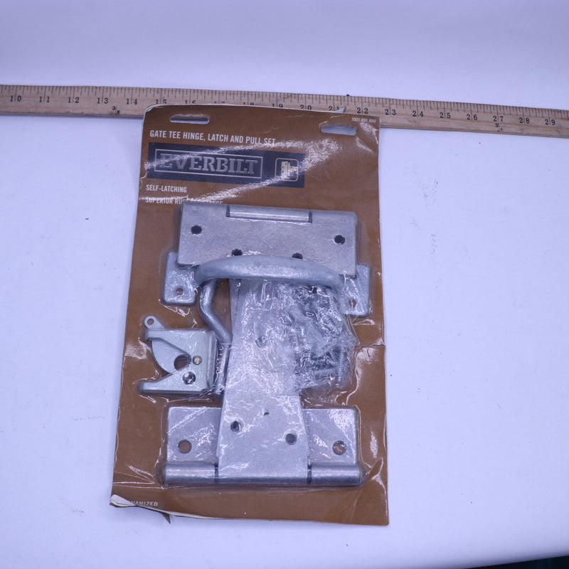 Everbilt Gate Tee Hinge Latch and Pull Set Galvanized 1001 691 899