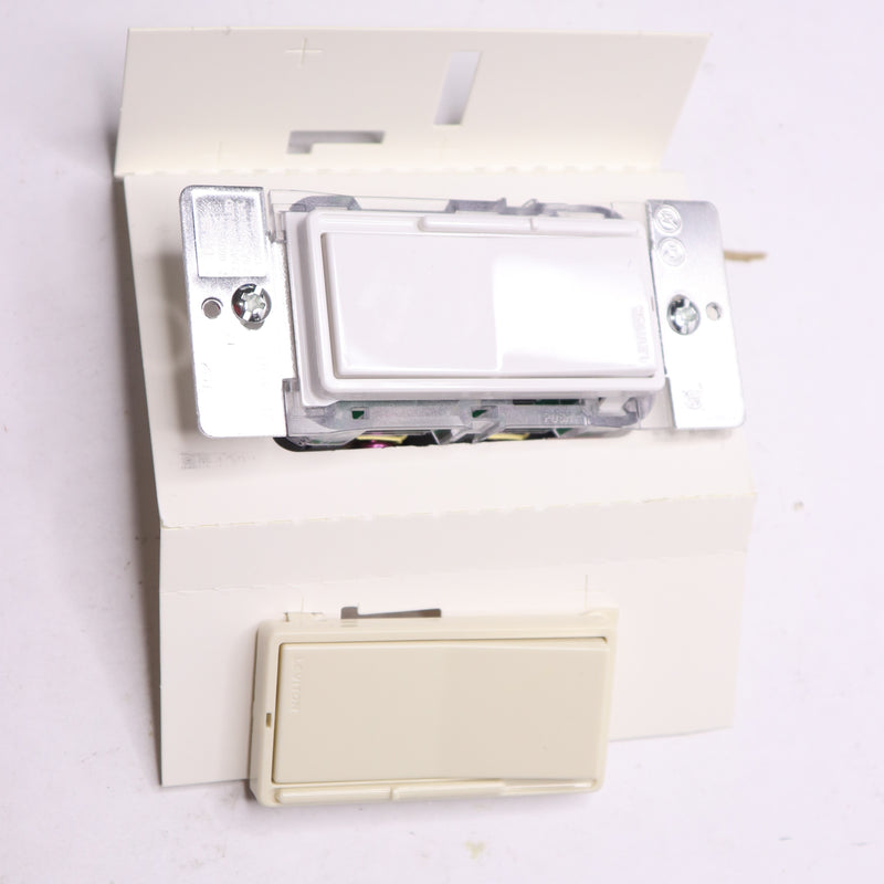 Leviton Rocker Dimmer with Slide Bar White/Light Almond 1-Pole 3-Way DSL06-1TW