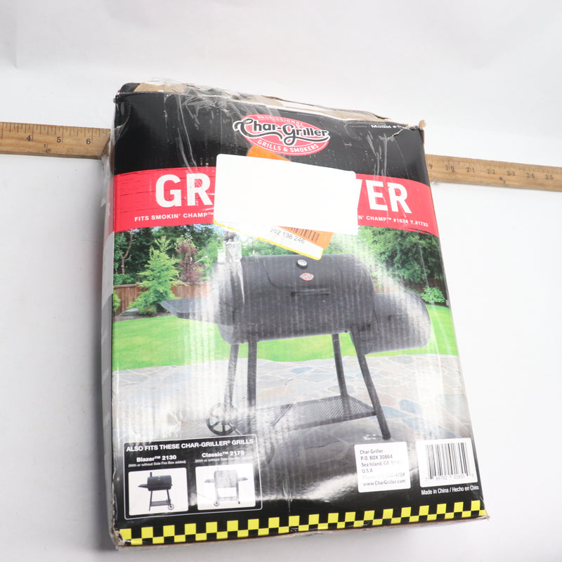 Char-Griller Grill Cover Polyester/PVC Black Size 66" x 50"H x 29"W 1655