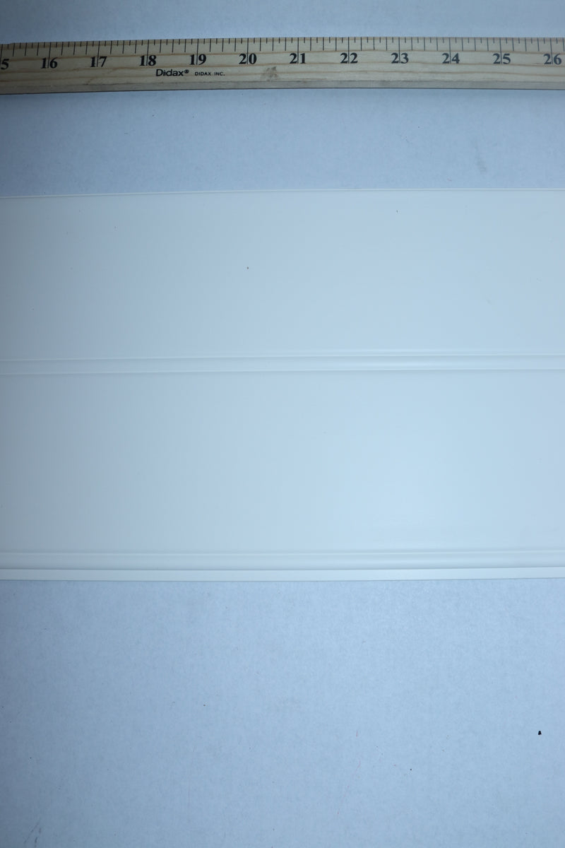 (3-Pk) Everbilt Waterproof Wainscot Panel PVC White 1/4"D x 7-1/4"W x 36"L