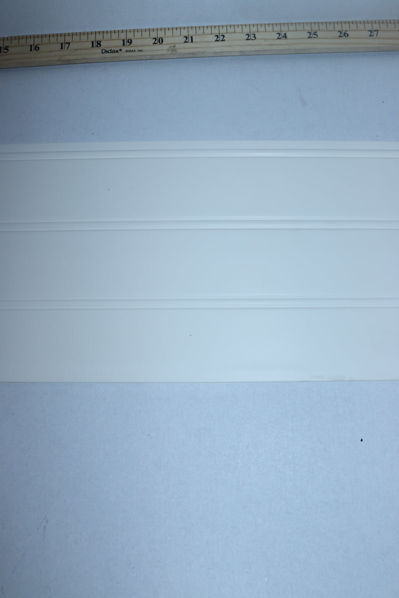 (3-Pk) Everbilt Waterproof Wainscot Panel PVC White 1/4"D x 7-1/4"W x 36"L