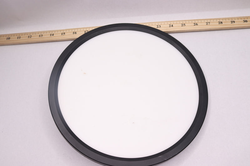 Feit Electric LED Flat Panel Light Fixture Matte Black 1.4 H x 11 W x 11 L