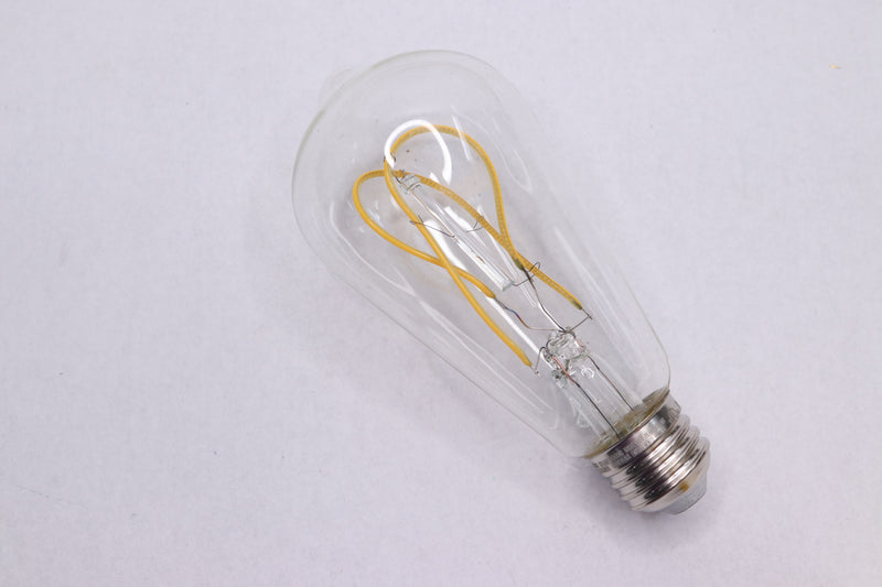 ST19 Dimmable M Shape Filament Clear Glass E26 Vintage Edison LED Light Bulb