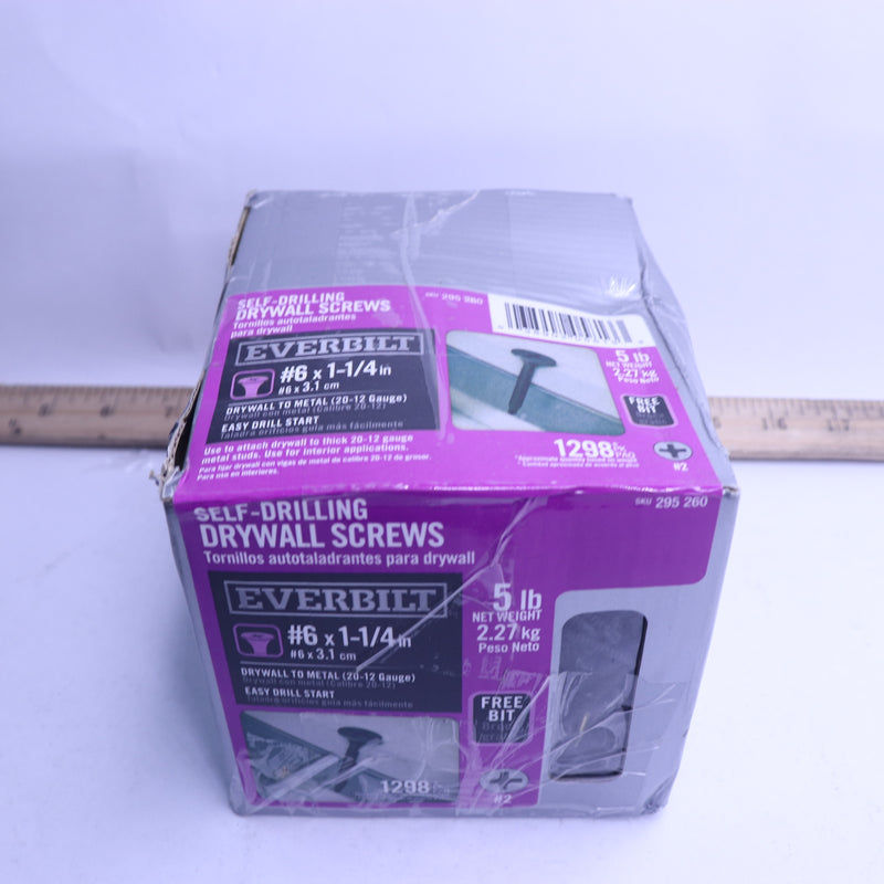 (1298-Pk) Everbilt Phillips Bugle-Head Self-Drilling Drywall Screws 295 260