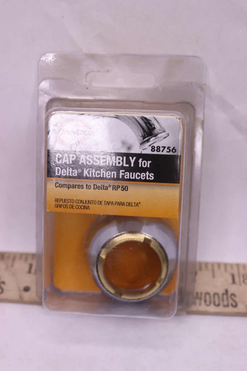 Danco Cap Assembly for Delta Kitchen Faucets Chrome 7/8 ID x 1-3/4 OD 88756