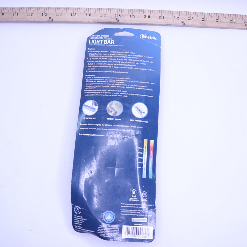 Westek Color-Changing Adjustable White Light Bar