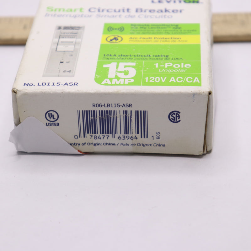 Leviton Circuit Breaker ABS/Plastic White 15A 120V 3.1"H x 3.9"W - Sealed