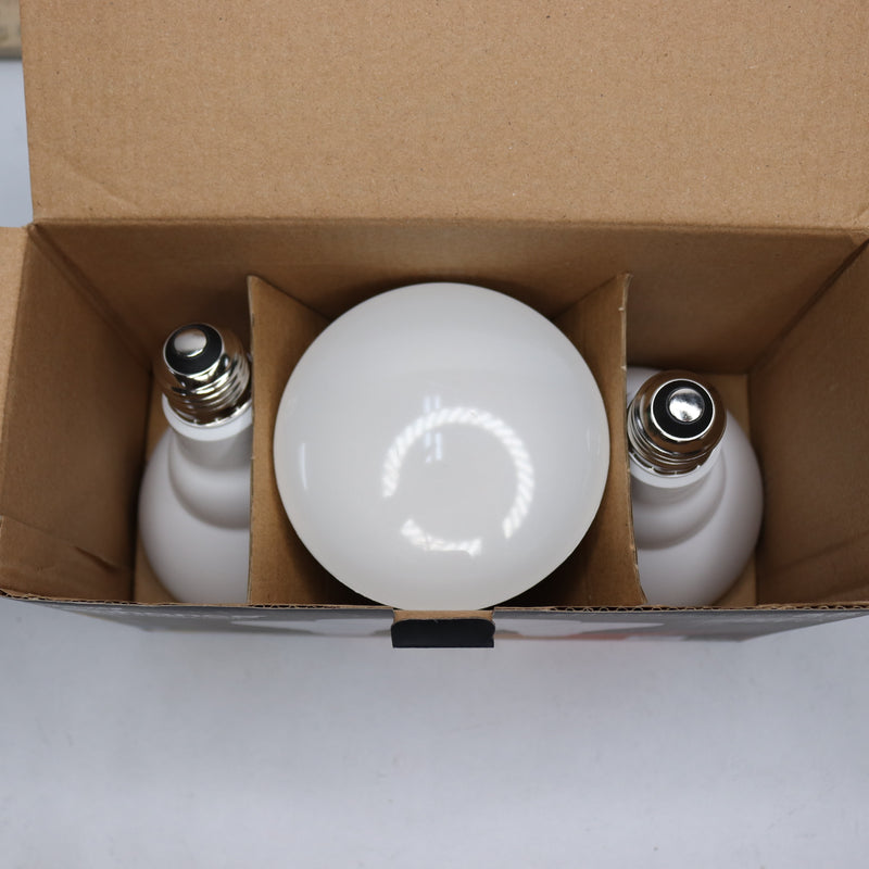 (3-Pk) Feit Electric BR30 Dimmable E26 Flood LED Light Bulb Bright White 3000K