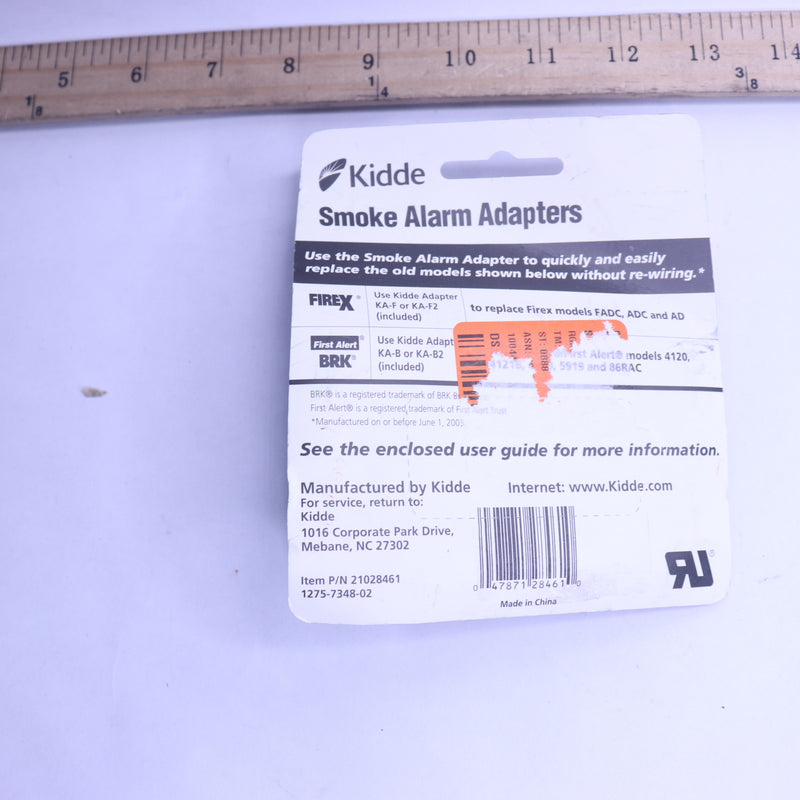 (2-Pk) Kidde Quick Convert Firex Adapter 1275-7348-02