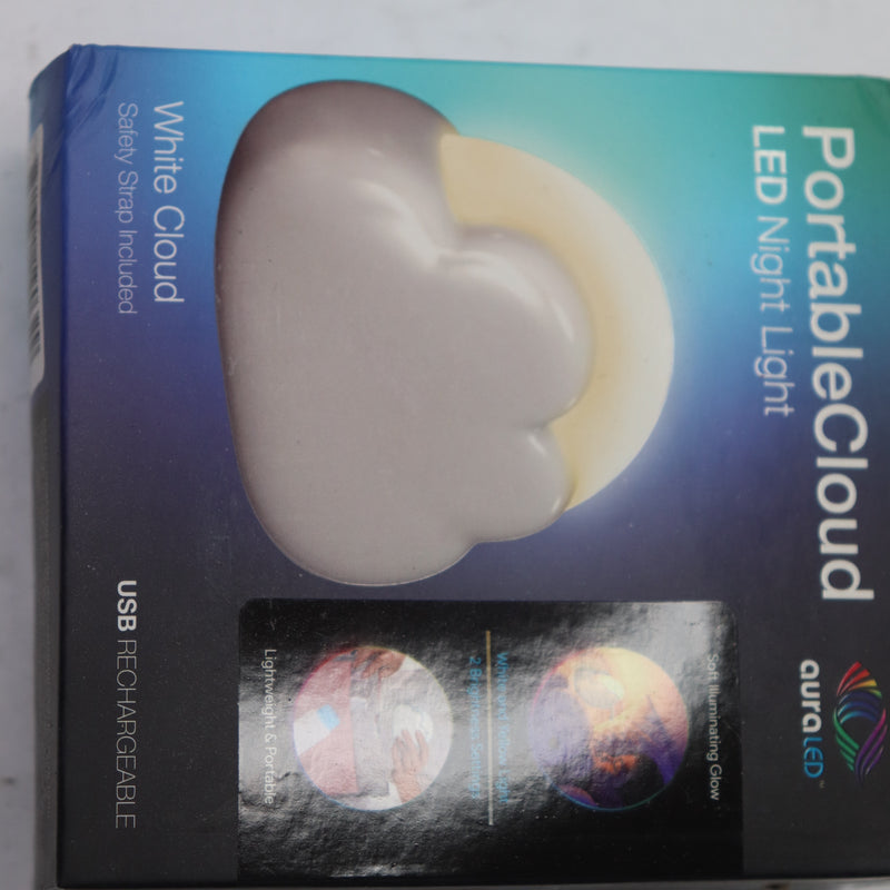Tzumi 1-Watt Aura LED Portable Cloud Light in White