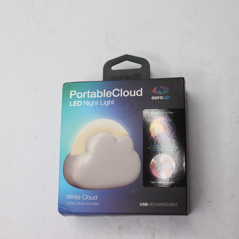Tzumi 1-Watt Aura LED Portable Cloud Light in White