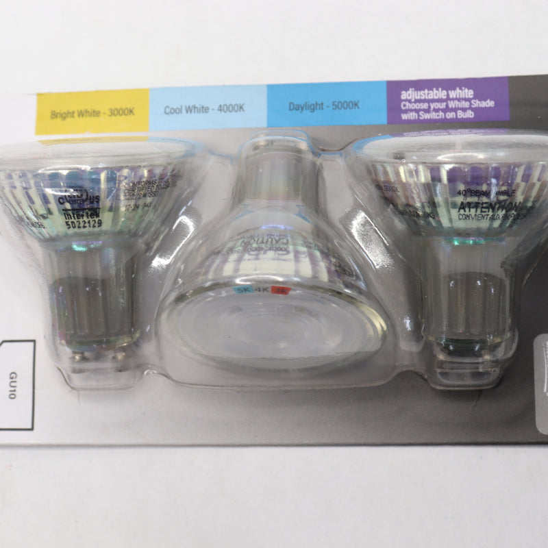 (3-Pk) Feit Electric Bi-Pin Base LED Light Bulb 75W Bright White BPMR16GU753CCT3