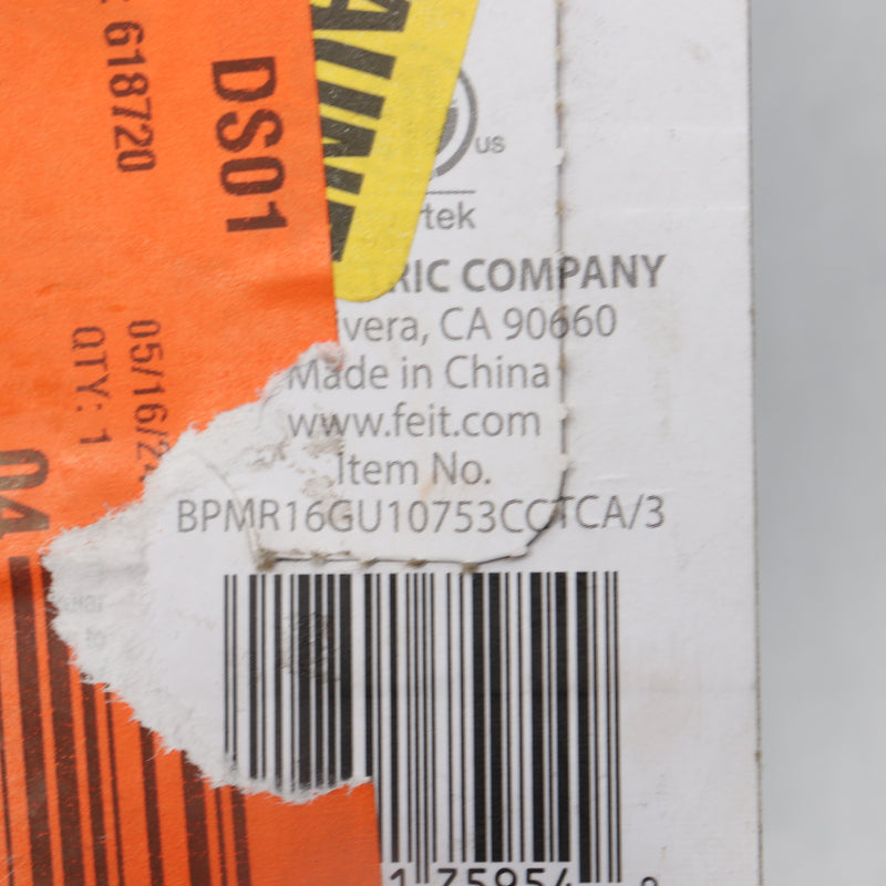 (3-Pk) Feit Electric Bi-Pin Base LED Light Bulb 75W Bright White BPMR16GU753CCT3