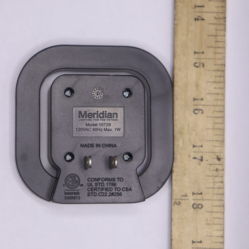 Meridian Plug-In Indoor Square LED Motion Sensor Automatic Dusk to Dawn Light