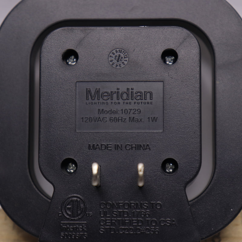 Meridian Plug-In Indoor Square LED Motion Sensor Automatic Dusk to Dawn Light
