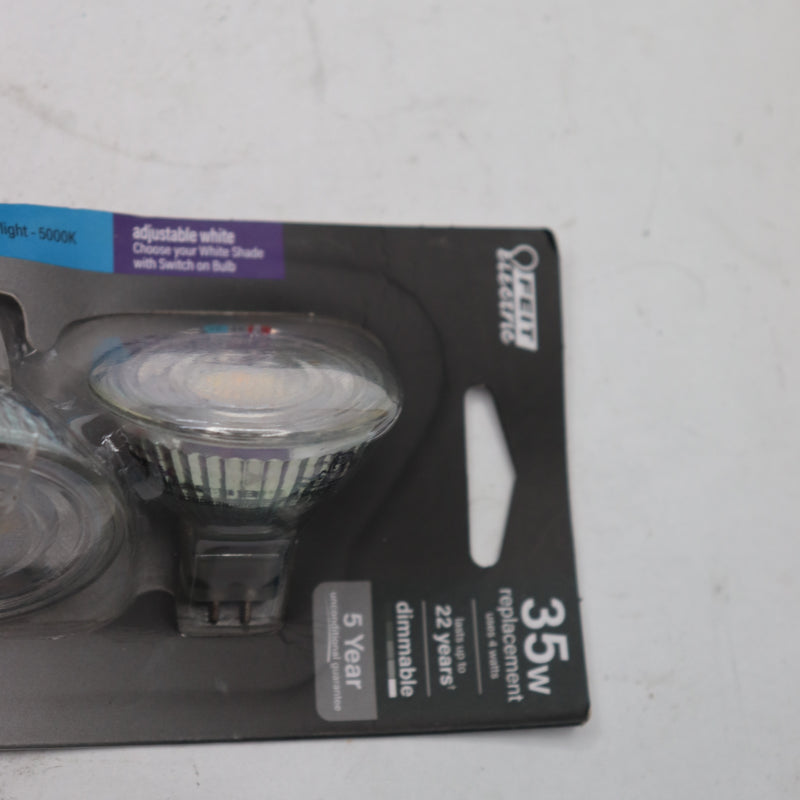 (3-Pk) Feit Electric Track Light Led Flood Light Bulb 35-W Equivalent MR16 GU5.3