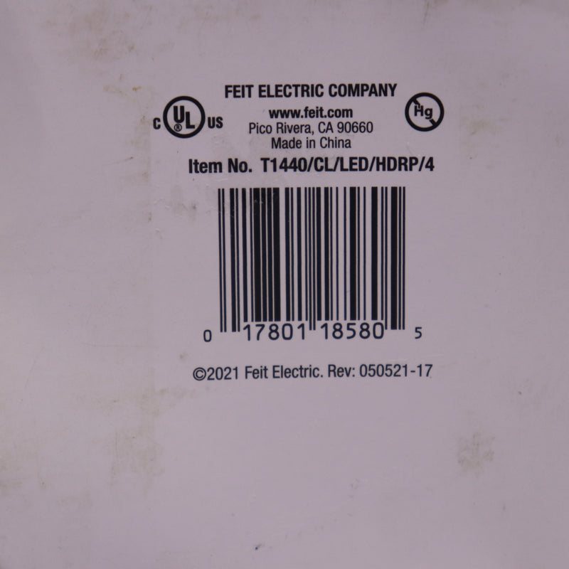 (4-Pk) Feit Electric T14 Dimmable Edison LED Light Bulb
