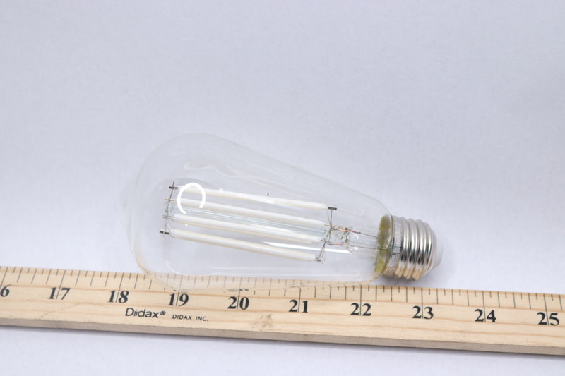 (4-Pk) Feit Electric Filament  Vintage Edison LED Light Bulb White ST19 60W Eqv