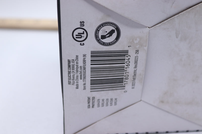(4-Pk) Feit Electric Filament  Vintage Edison LED Light Bulb White ST19 60W Eqv