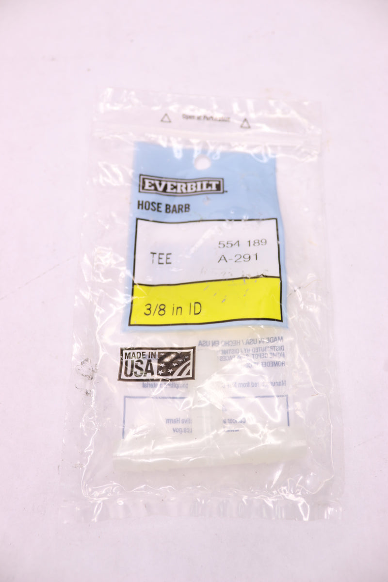 Everbilt Barb Tee Fitting Nylon White 3/8" A-291 554189